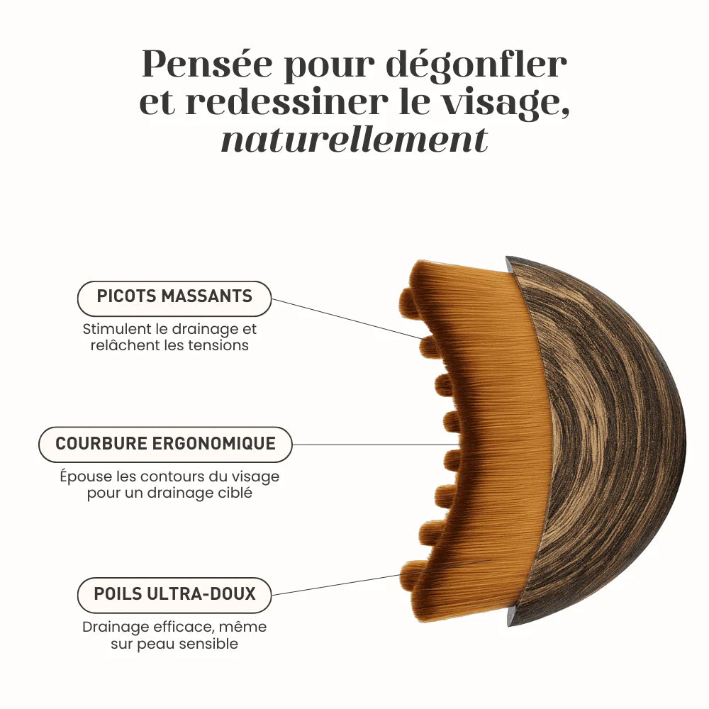 LyphéaGlow - Brosse Drainage Lymphatique